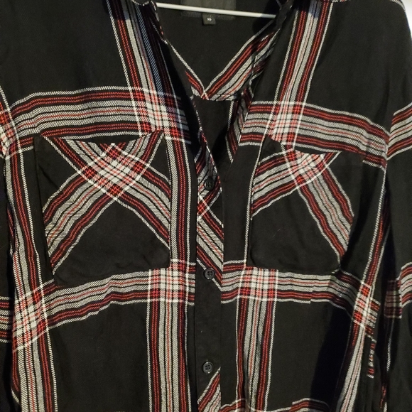 Rails Dylan Jet/White/Ruby Plaid Button Down - Picture 5 of 8